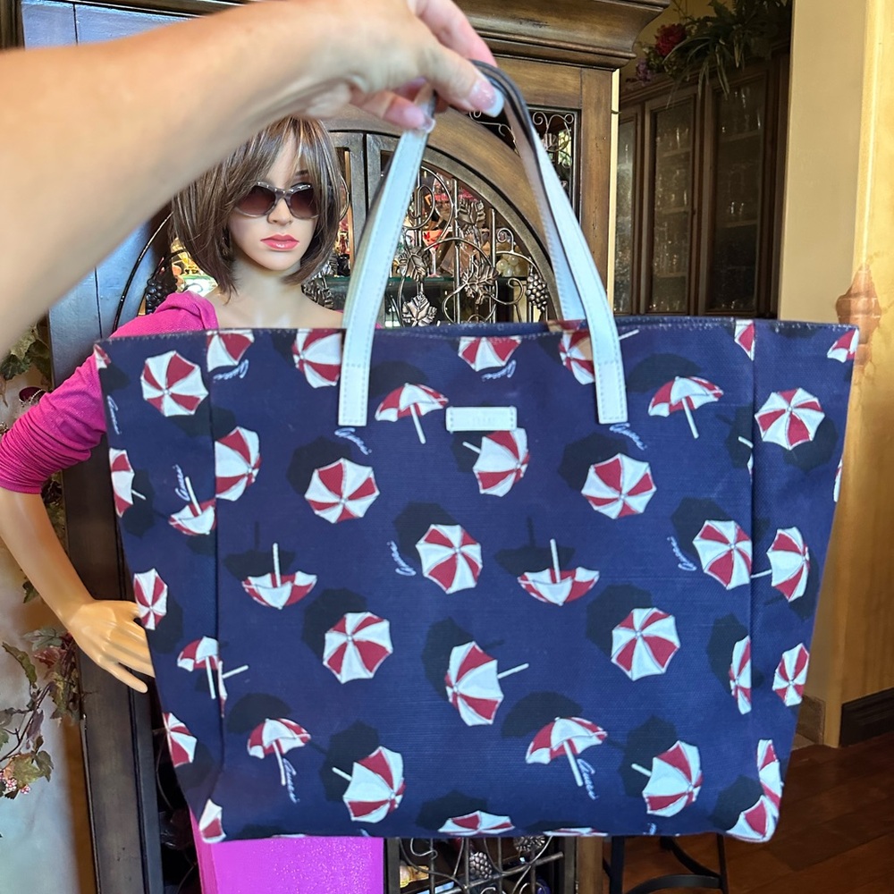 Gucci Canvas and Leather Umbrella Tote